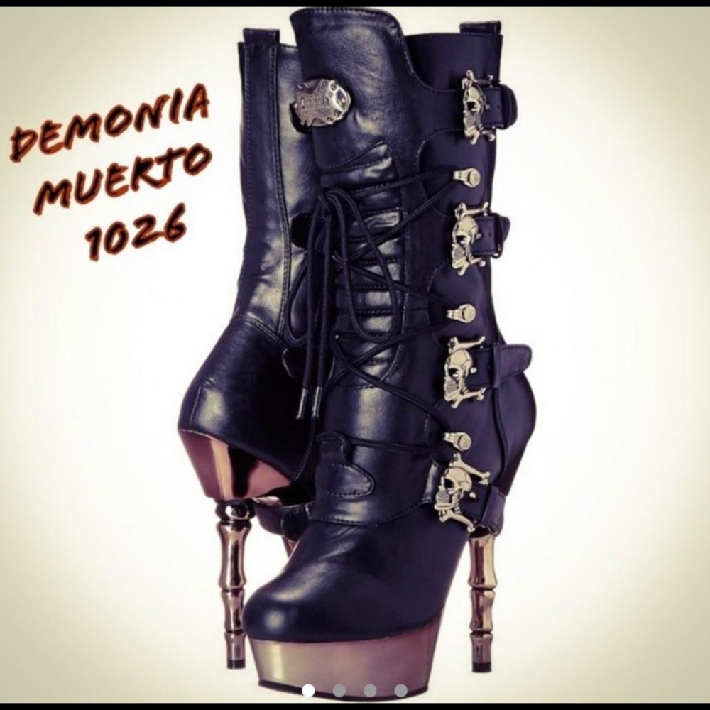New Demonia Lace Up Heels